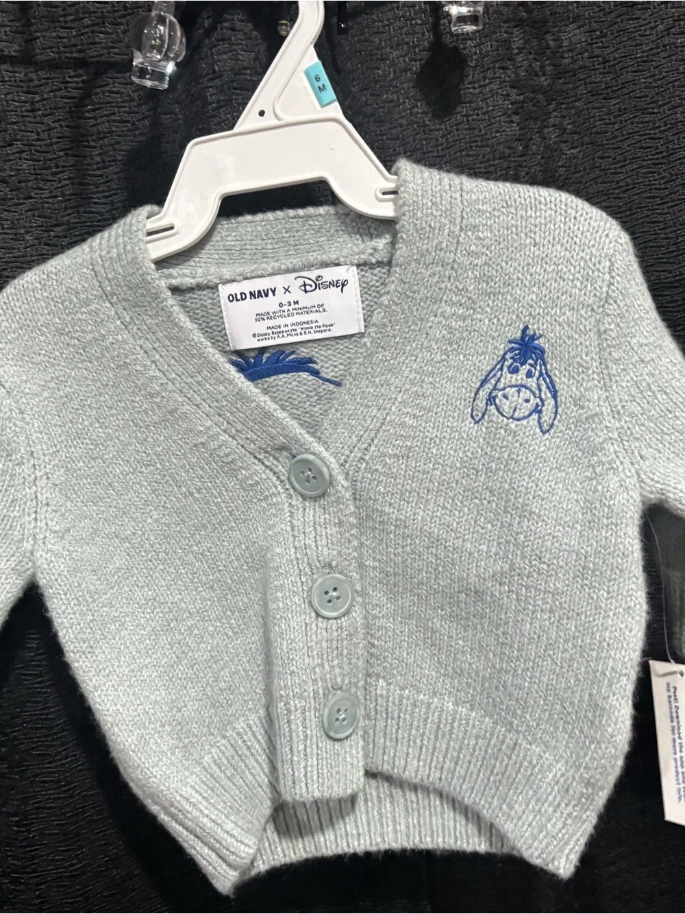 Eeyore cardigan old navy x Disney